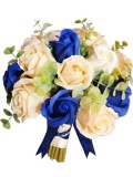 Buchet de Flori EVENTISSIMI - 17 Trandafiri, Bej Albastru, Eventissimi&reg;