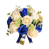 Buchet de Flori EVENTISSIMI - 17 Trandafiri, Bej Albastru