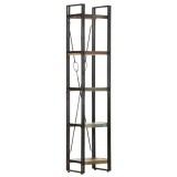 VidaXL Bibliotecă cu 5 rafturi, 40x30x180 cm, lemn masiv reciclat