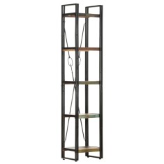 Bibliotecă cu 5 rafturi, 40x30x180 cm, lemn masiv reciclat