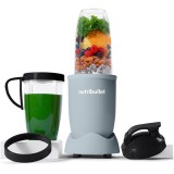 Blender Nutribullet Pro Mineral NB907MASL, 900 W, 1 viteza, 5 accesorii, cupe de 710 ml si 946 ml, capac To-Go, albastru