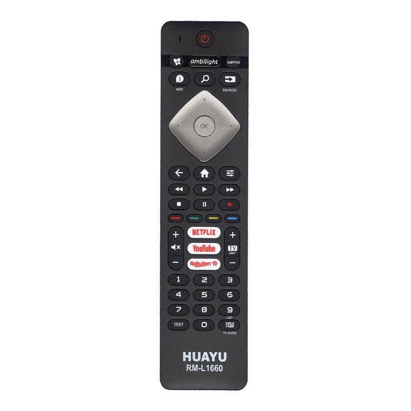 Telecomanda Smart TV Philips Huayu, 8 m, buton Netflix, Youtube, Rokuten TV  | Okazii.ro