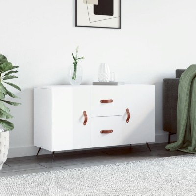 vidaXL Dulap, alb extralucios, 100x36x60 cm, lemn compozit foto