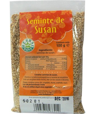 Seminte de Susan 100gr Herbavit foto