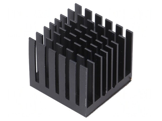 Radiator Extrudat cu Aripioare BGA Negru 29x29mm