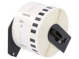 Etichetă Autoadezivă Albă 50mm x 30,48m Culoare Caracter Neagră