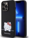 Husa Originala Hello Kitty iPhone 13 Pro, Negru