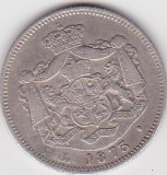 Romania 1 leu 1873, Argint