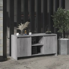 vidaXL Comodă TV, gri sonoma, 102x37,5x52,5 cm, lemn prelucrat 813021