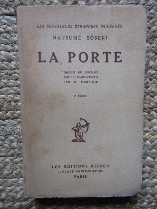 La porte - Natsum&eacute; S&ocirc;seki 1927