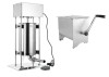 Mașină de umplut c&acirc;rnați electric de 15L cu malaxor de carne manual de 22L
