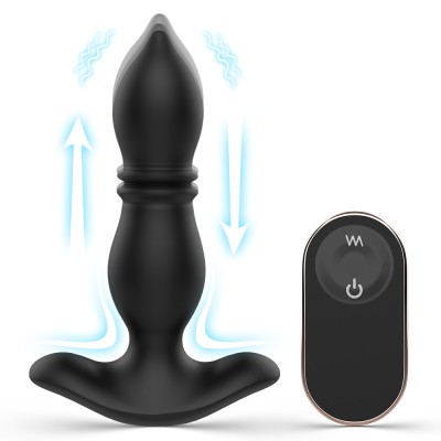 Vibrator Thrust Piercing Duke Remote Black foto