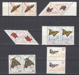 ROMANIA 1960 LP 505 FLUTURI PERECHE SERII MNH, Nestampilat