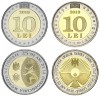 MOLDOVA █ SET COMPLET DE MONEDE COMEMORATIV 10 + 10 Lei █ 2018 + 2019 █ UNC, Europa