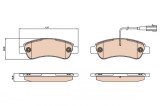 TRW GDB2068 set placute frana,frana disc