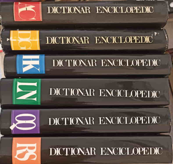 DICTIONAR ENCICLOPEDIC VOL.1-6 A-S-MARCEL D. POPA, A. TUDOR, AL. STANCIULESCU, C. ZGAVARDICI, G.F. MATEI SI COLA