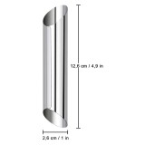 Cumpara ieftin Set 5 forme pentru cannoli, 12.6 cm, inox, argintiu