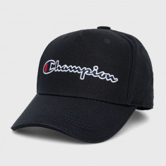 Champion șapcă din bumbac 805550 culoarea negru, cu imprimeu 805550-BS538