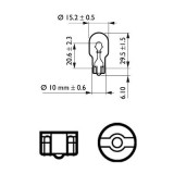 SET 2 BECURI FRANA W16W 12V PHILIPS 78750