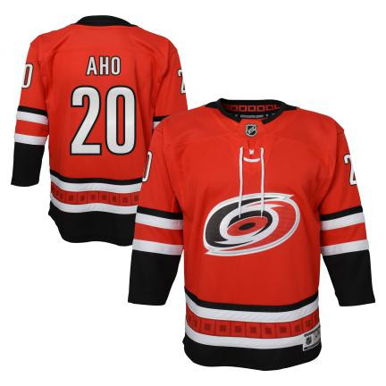 Carolina Hurricanes tricou de hochei pentru copii Sebastian Aho Premier Home - L/XL