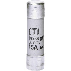 Siguranta fuzibila voltaica 15A CH10X38 gPV 1000V Eti 002625080