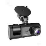 Camera Auto De Bord DVR Qeno&reg; TRIO Camera High PRO Full HD 1080P, 3 Lentile, Double, Wide