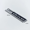 Emblema SDRIVE BMW Metalica 100mm x 15mm Banda Dublu Adeziva Inclusa