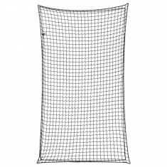 vidaXL Plasă de remorcă cu funie elastică, negru, 6x3,5 m, PP