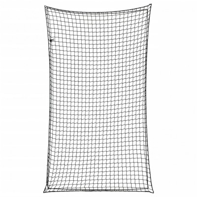 Plasă de remorcă cu funie elastică, negru, 6x3,5 m, PP foto