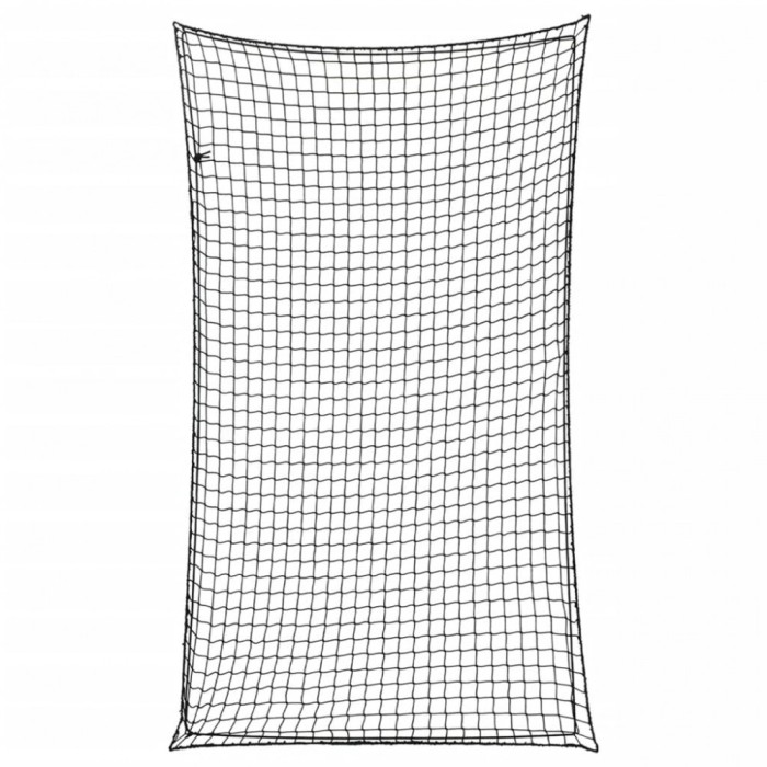 Plasă de remorcă cu funie elastică, negru, 6x3,5 m, PP