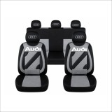 Set Huse Scaune Universale Nero Gri Personalizate cu Audi