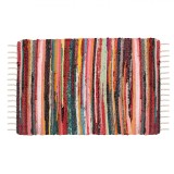 Covor Tesut, Model Multicolor, Bumbac, Dimensiuni 70x100 cm, Oem