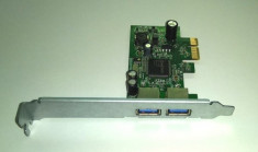 Placa USB 3.0 DELL RA381E, 2 x USB 3.0, PCI-e 1x foto