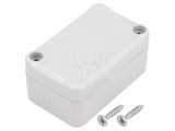 Carcasă universală ABS gri 40mm x 64mm x 30mm cu garnitură