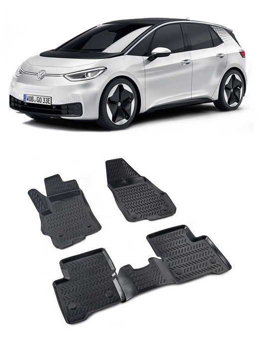 Covoare cauciuc stil tavita VW ID3 (2019-2022)