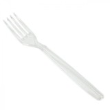 Set 50 Furculite Reutilizabile din Plastic Transparent DNC50822