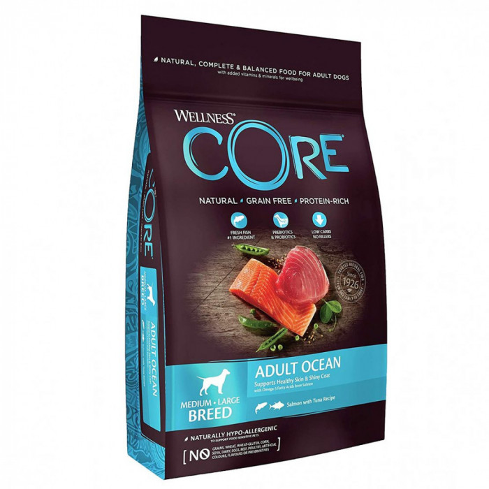 Wellness Core Dog M/L Adult Ocean Salmon &amp;amp; Tuna 1,8 kg