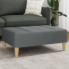 vidaXL Taburet, gri &icirc;nchis, 77x55x31 cm, material textil
