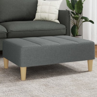 vidaXL Taburet, gri &amp;icirc;nchis, 77x55x31 cm, material textil 4007390 foto