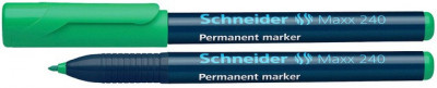 Permanent Marker Schneider Maxx 240, Varf Rotund 1-2mm - Verde foto