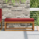 vidaXL Pernă pentru șezut bordo 115 x 40 x 8 cm 100% Polyester 900974