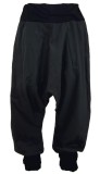 Pantaloni Harem Unisex Pluderhose Bumbac Ușor &ndash; Negru S