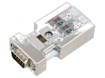 Adaptor D-Sub PIN: 9 drept IDC pe cablu Versiune: Profibus foto