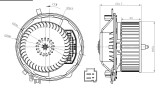 NRF 34283 Ventilator, habitaclu