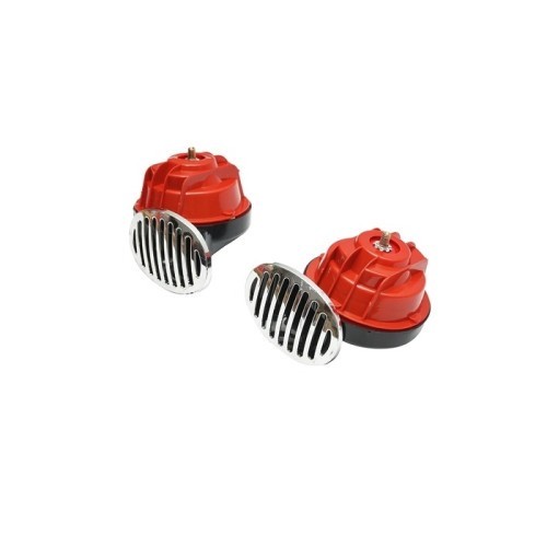 Claxon auto universal 12V cu grila crom si releu 112dB Cod: BK60101