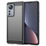 Cumpara ieftin Husa Xiaomi 12 Pro Carbon Negru Techsuit