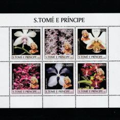 S.Tome e Principe 2003-Flora,Flori,Bloc 6 val,dant.Marlyn Monroe,MNH.2043-2048KB