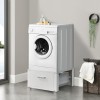 Suport pentru masina de spalat standard AAWR-8002 alb cu sertar [en.casa] HausGarden Leisure, [en.casa]