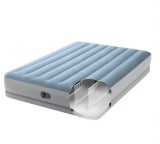 Saltea Pat Gonflabila Intex 2 Persoane Cort Oaspeti Dormit Pompa Electrica Incorporata 203x152x36cm