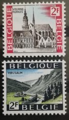 BC440, Belgia 1966 si 1969, 2 serii orase, arhitectura (2 poze) foto